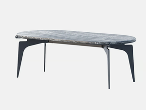 PRONG RACETRACK - Oval marble coffee table for living room _ GABRIEL SCOTT